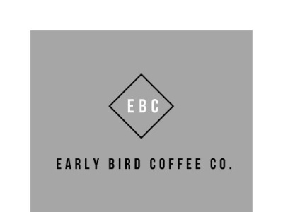 Logo Design (Example) - EBC (Early Bird Coffee Co.) bird branding coffee design early graphic design illustration logo minimal minimalistic square typography