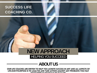 E-flyer (Example Design) - Success Life Coaching Co. advertisement branding coaching design engage flyer graphic design illustration life logo marketing success typography