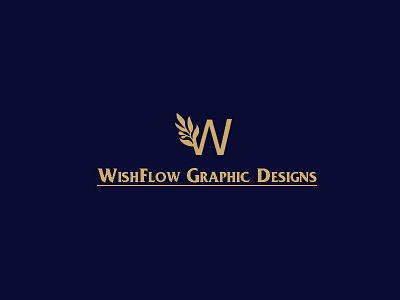 WishFlow Graphic Designs Logo advertisement brand branding business design dribbble elegant flow freelance freelancer graphic design illustration logo minimal minimalism minimalistic stylish typography wish wishflow