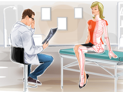 Medical 2d art doctor graphic illustration medical patient sketch vector web