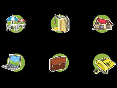 Vector icons 2d art business graphic icons set vector web