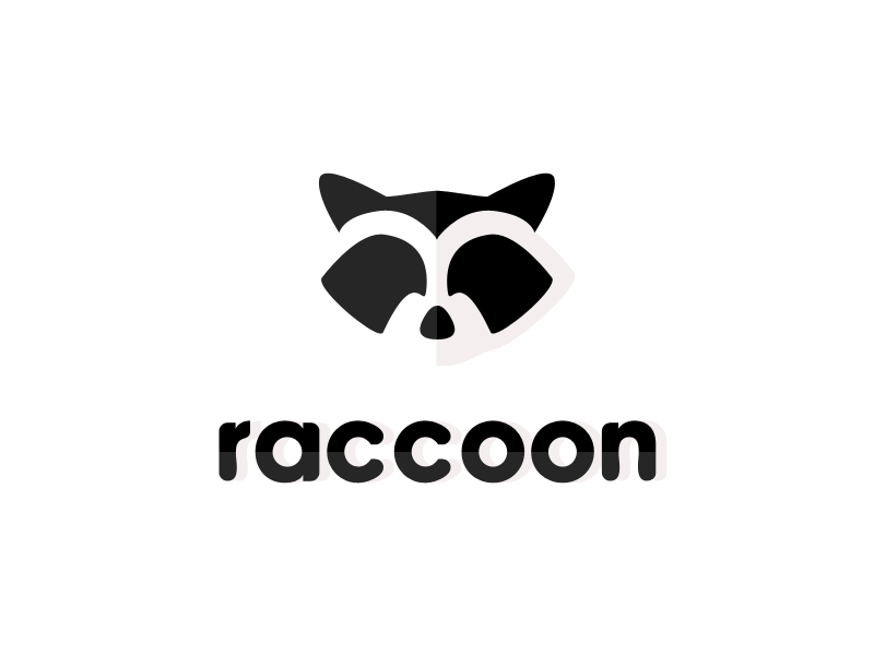 Raccoon / logo design by Pixel Combo on Dribbble