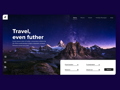 Travel Agent Website UI