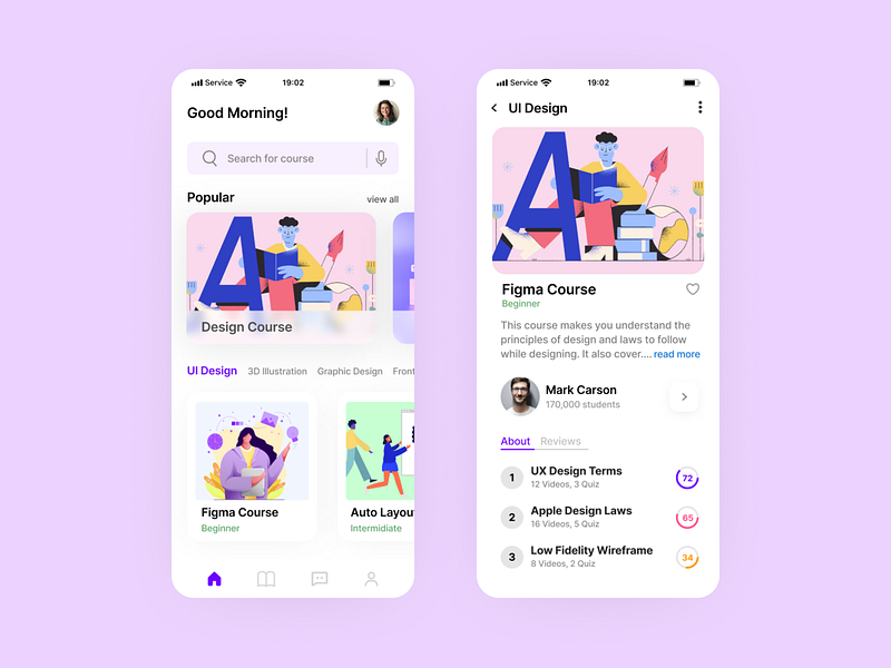 Learning Application by Suraj on Dribbble