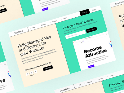 CloudXeno - Cloud Services adobe xd adobe xd app adobe xd design adobe xd web branding cloud computing cloud hosting cloud hosting website design hosting web design hosting website illustration logo ui web design web development web hosting web hosting website website hosting