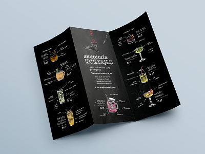 Cocktail Anatomy. menu design branding design drink final illustration menu print