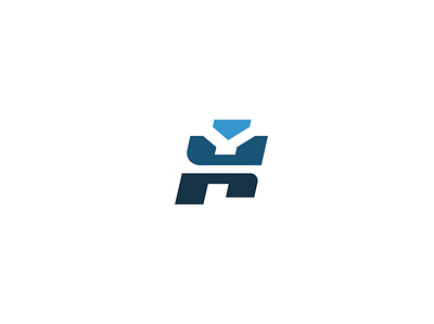 HYU Robotics automation blue branding design illustration letters logo motion robot robotics