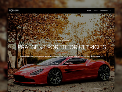 Norman WP theme