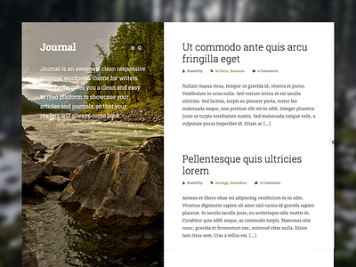 Journal WP theme blogging journal themes wordpress