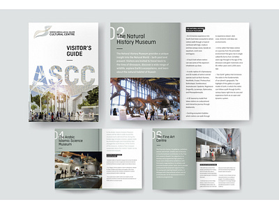 ASCC visitor's guide design editorial design graphic design