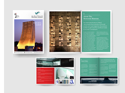 Visitor's guide editorial design graphic design