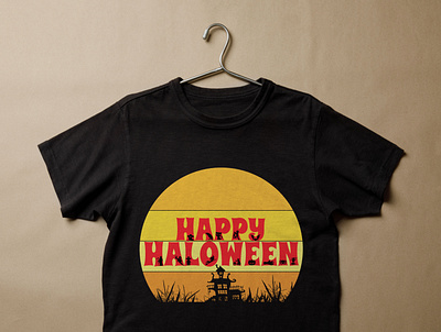 Halloween T-shirt Design branding design graphic design halloween halloween t shirt design t shirt design t shirts typography typography design typography t shirt design