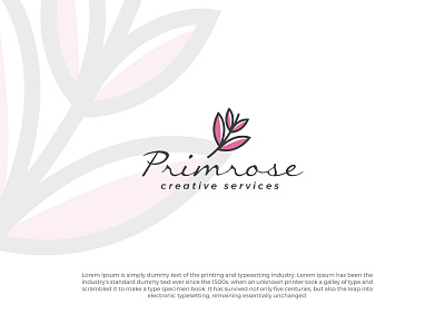 Minimalist logo design for feminine brand