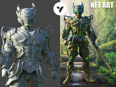 3D Character Modeling for NFT Art for Opensea