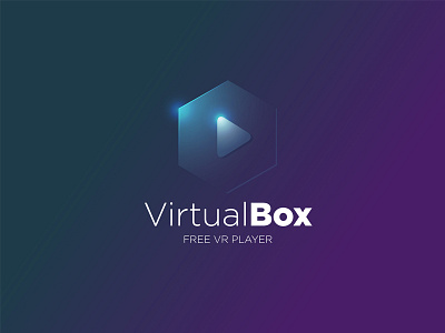 Virtual Box Video Player Logo apps design color dash board dashboad dribbble dribble flat design glow glowing icon illustrator ios logo photoshop sketch splash screen ui ui design ux ux design