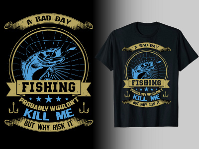 Fishing T-Shirt Design adventure fishing t shirt fishing t shirt design graphic design hobbies modern t shirt t shirt design trendy typography vector design