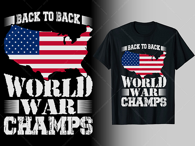 Back to Back World War Champs T-Shirt Design