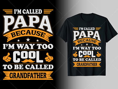 PAPA T-Shirt Design cool custom t shirt fathers day graphic design modern papa t shirt super dad shirt superhero t-shirt t-shirt design trendy typography vector design