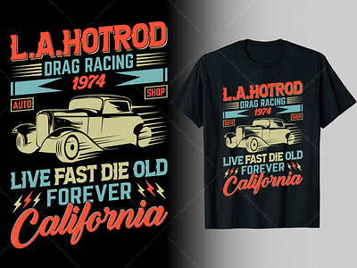 L.A.Hotrod T-Shirt Design