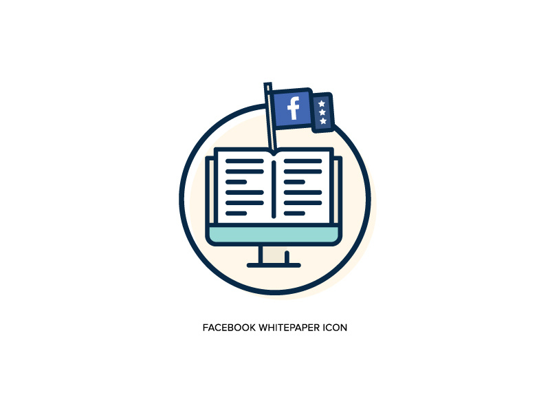Facebook Whitepaper Icon | Oak Group whitepaper white paper social media circle flag flat book logo facebook icon