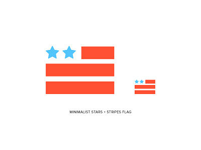 Minimalist American Flag Icon | Oak Group america american american flag flag flat flat icon logo political politics president presidential