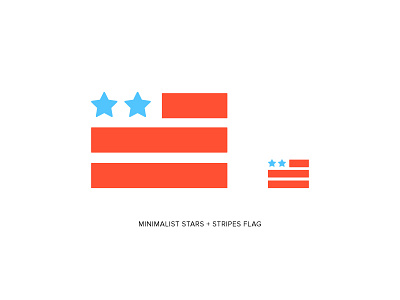 Minimalist American Flag Icon | Oak Group