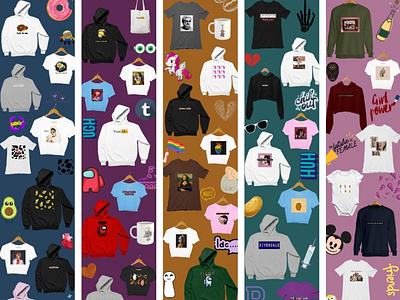 Quirky T-shirt Print Designs