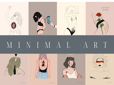 Minimal Art abstract art art digital art digital illustration feminist art illustration minimal art visual art