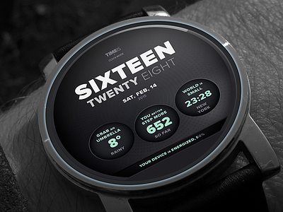 Time Is android app black classic clock interface modern neon ui watch watchface