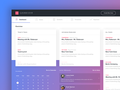 Business Management Dashboard app blue clean dashboard gradient new purple tool ui ux visual design