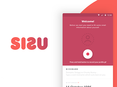 Sisu - Case Study android application clean material message minimalistic new social startup ui ux visual design