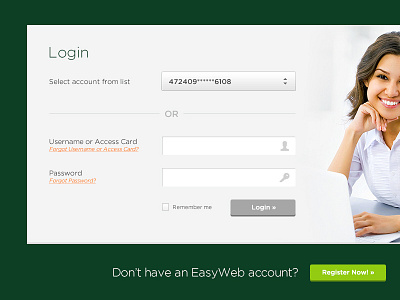 TD Bank Login banking fields form login ui ux