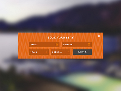 Hotel Booking Widget booking form hotel resort travel widget