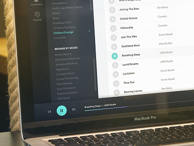 Music Streaming Platform - Closeup artist dashboard flat design music music player musician platform songs track ui visual design web app