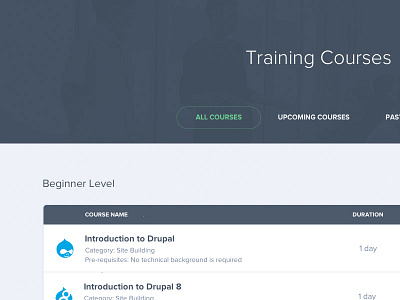 Training course platform courses education learning platform register training ui ux visual design web