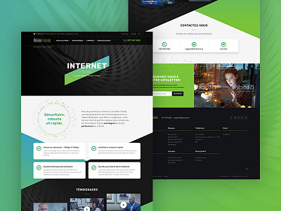 Design pitch for an Internet Provider internet technology ui ux web design website