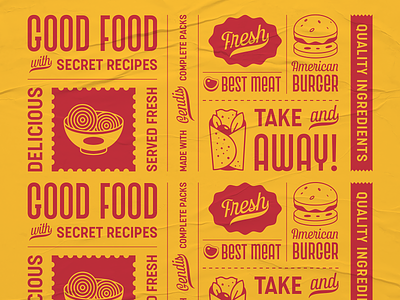 Gendis Fonts Pack branding burger logo burger menu burgers clean creative food food and drink food illustration illustration label surotype typeface typography vintage