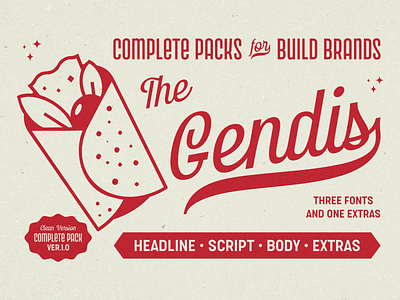 Gendis Fonts Pack branding creative illustration label lettering logotype retro surotype typography vintage