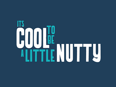 Tropical Tag Line branding nutty tropical type typography