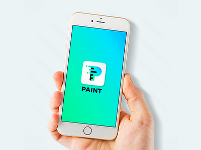 Paint Logo 30 logos app logo blue gradient gradient logo design paint paint logo thirty logos