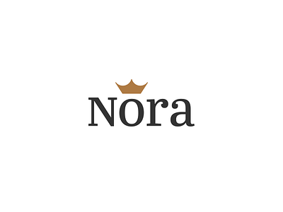 Nora crown crown logo jewelry logo nora