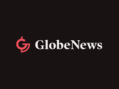 Globe News design dlc global globe identity identity branding logo news red reporting serif symbol trust trustworthy