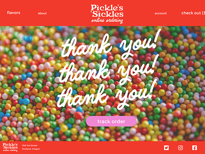 Pickle's 'Sicles Ice Creamery Desktop & Mobile Ordering UX