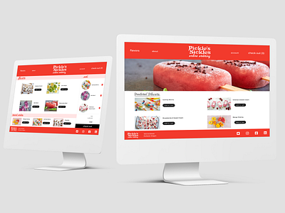 Pickle's 'Sicles Ice Creamery Desktop & Mobile Ordering UX