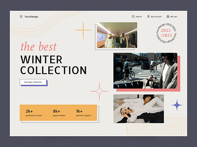 Concept for cloth store branding design figma landing store ui ux webdesign website webstore