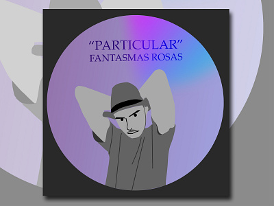 "Particular" (Cartoon) - Fantasmas Rosas album cartoon cover itunes minimal music