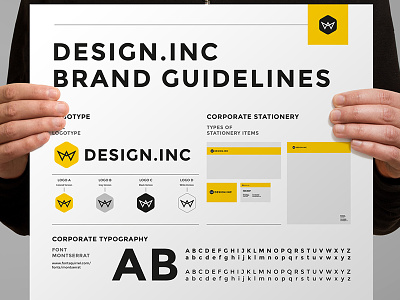 Brand Manual agency brand brand guide brandbook corporate identity egotype guide guidelines identity manual minimal print