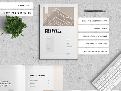 Proposal Pitch Pack adobe brief estimate feminine indesign invoice pack pastel pitch proposal resume template