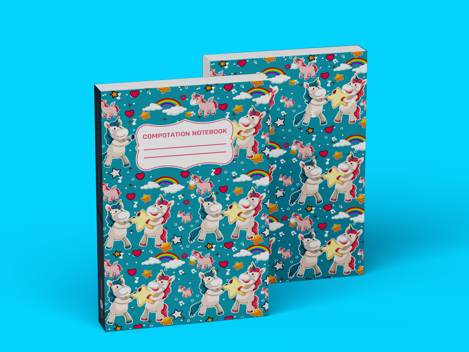 Composition Notebook Cover For KDP by JUNAED MIA on Dribbble