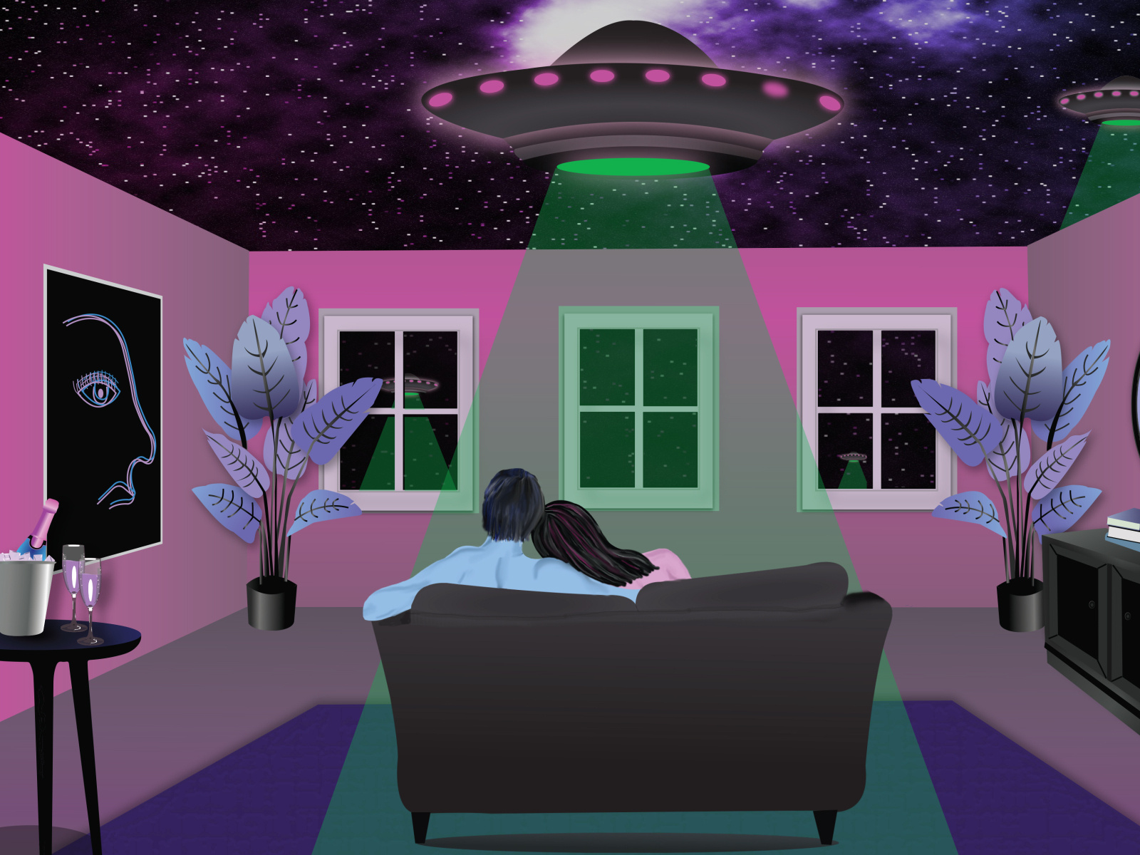 Are we getting abducted? How nice by Chelsea on Dribbble